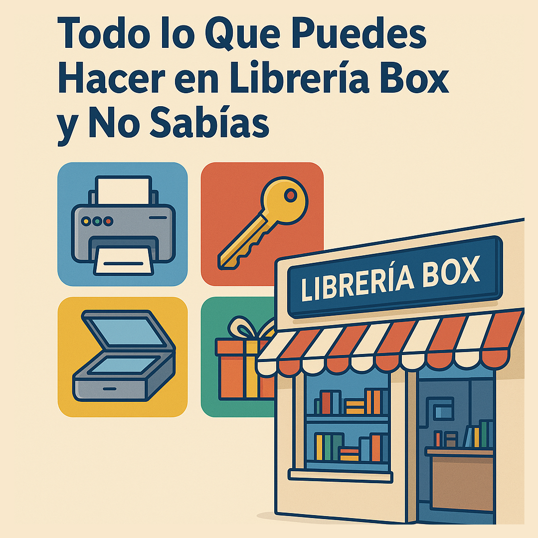 Servicios que salvan el día: Todo lo que puedes hacer en Librería Box y no sabías